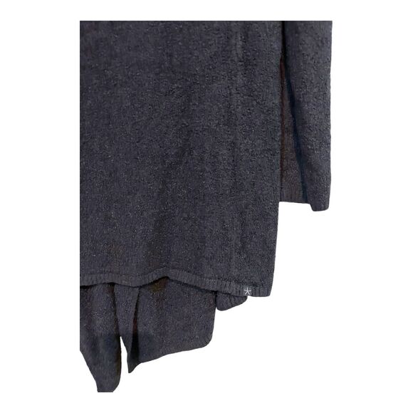 BAREFOOT DREAMS Black CozyChic Lite Island Wrap Cardigan Style 436 Open S/M D26 - Picture 7 of 7